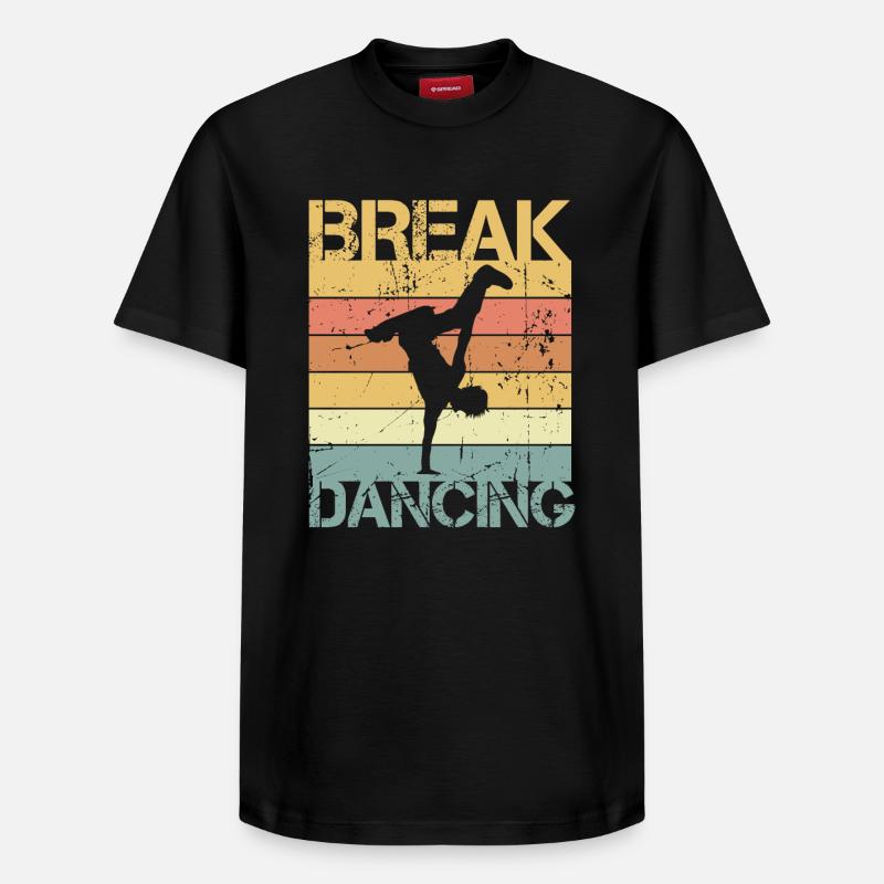 Breakdance - Relaxed Unisex Supima Cotton T-Shirt – von SPREAD - Schwarz