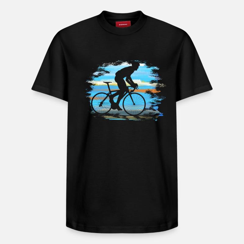 Racer - T-shirt unisexe décontracté en coton Supima – de SPREAD - noir