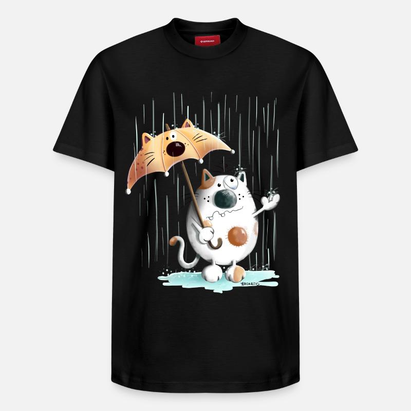 Rainy Day - T-shirt unisexe décontracté en coton Supima – de SPREAD - noir