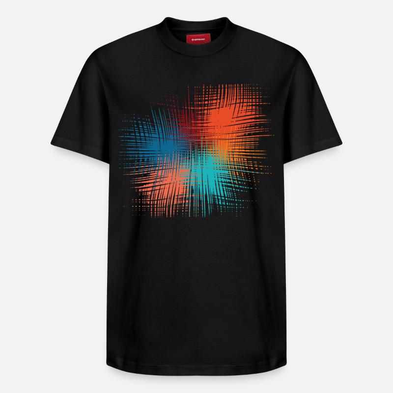 Explosion de couleurs - T-shirt unisexe décontracté en coton Supima – de SPREAD - noir