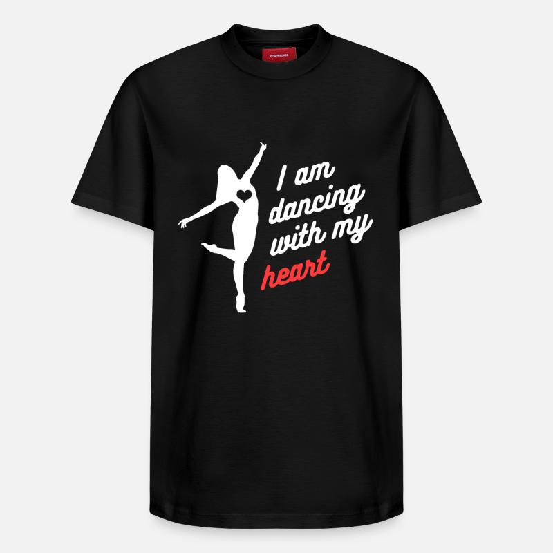 Tanzen - Relaxed Unisex Supima Cotton T-Shirt – von SPREAD - Schwarz