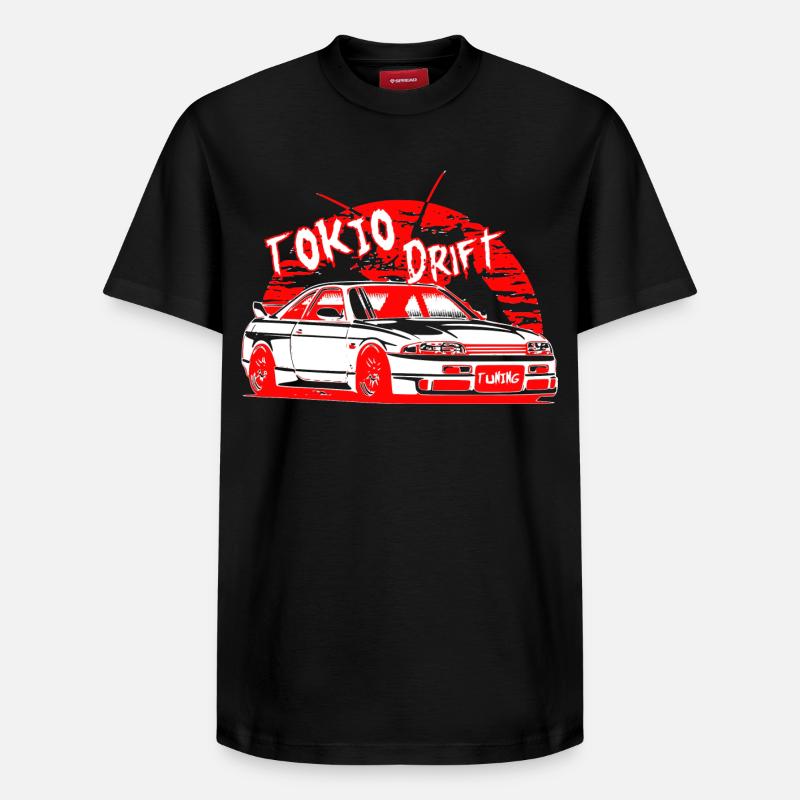 Tokyo Drift Car - Relaxed Unisex Supima Cotton T-Shirt – by SPREAD - black