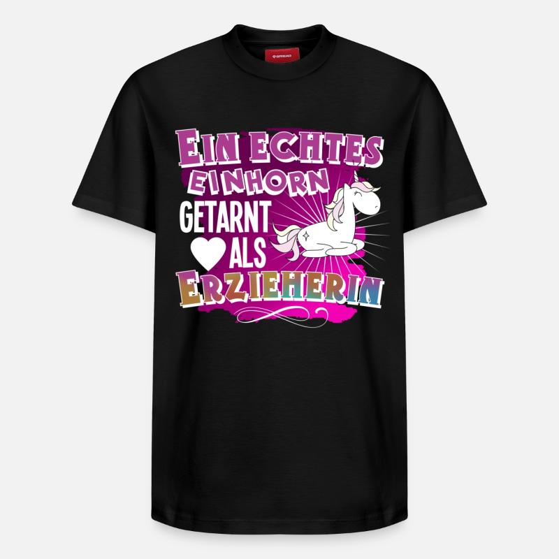 éducateur - T-shirt unisexe décontracté en coton Supima – de SPREAD - noir