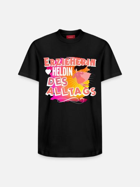 Erzieherin - Relaxed Unisex Supima Cotton T-Shirt – von SPREAD - Schwarz