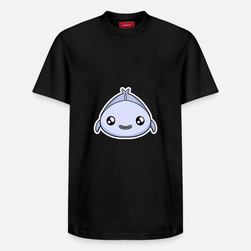 poisson - T-shirt unisexe décontracté en coton Supima – de SPREAD - noir