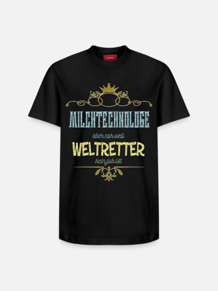 Milchtechnologe Weltretter - Relaxed Unisex Supima Cotton T-Shirt – von SPREAD - Schwarz