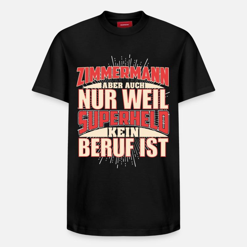 Zimmermann Superheld - Relaxed Unisex Supima Cotton T-Shirt – von SPREAD - Schwarz