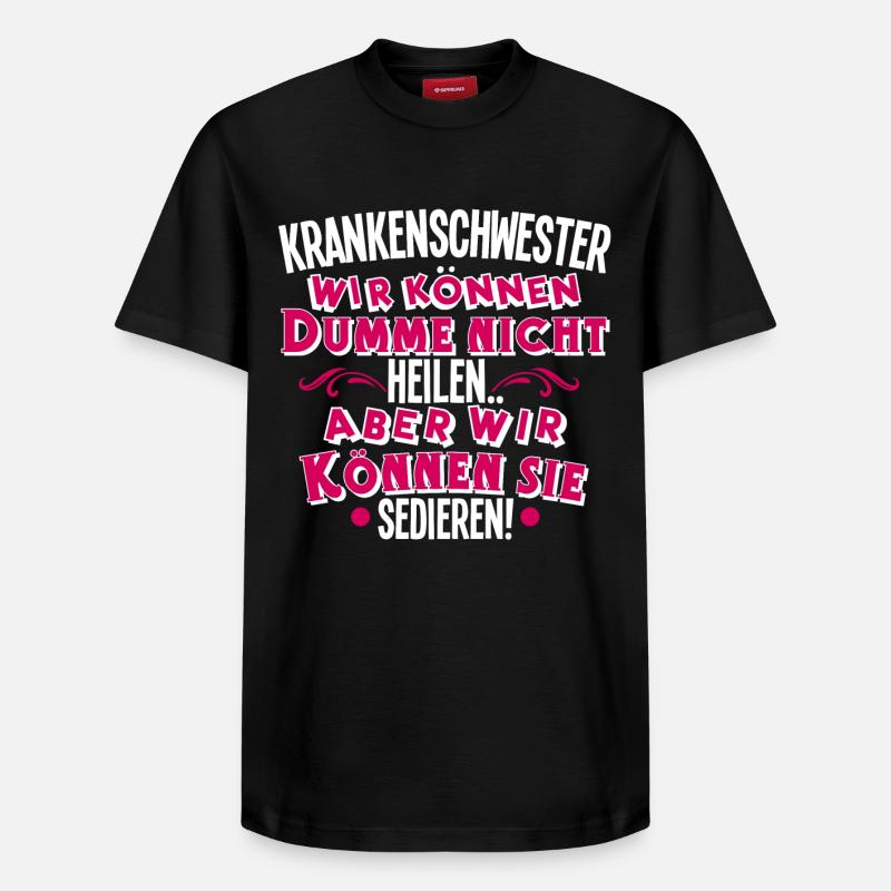 Infirmière - T-shirt unisexe décontracté en coton Supima – de SPREAD - noir