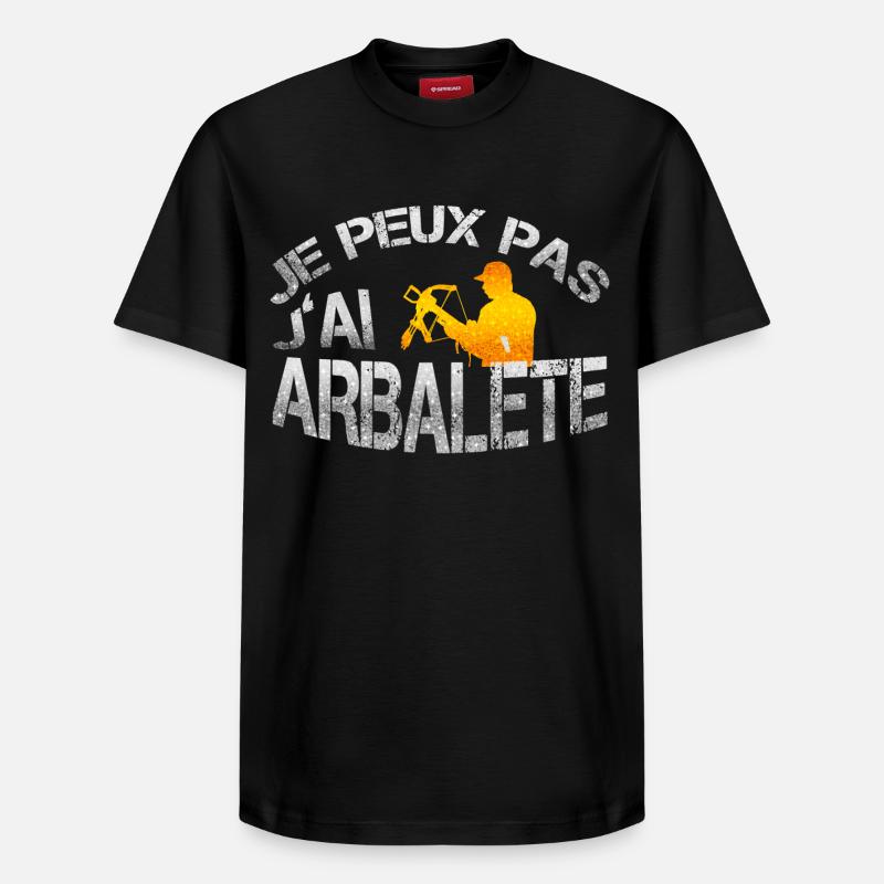 Arbalète - T-shirt unisexe décontracté en coton Supima – de SPREAD - noir