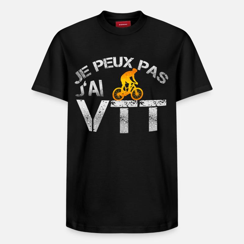 Vtt - T-shirt unisexe décontracté en coton Supima – de SPREAD - noir