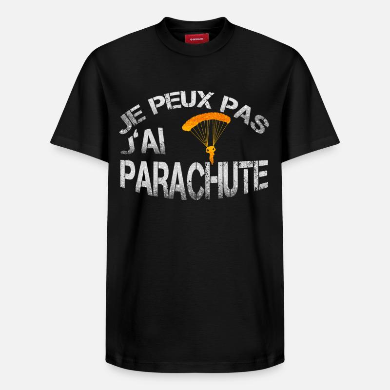 Parachute - T-shirt unisexe décontracté en coton Supima – de SPREAD - noir