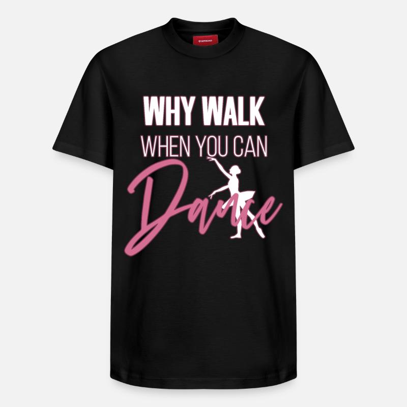 Ballerine - T-shirt unisexe décontracté en coton Supima – de SPREAD - noir