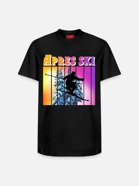 Apres ski - Relaxed Unisex Supima Cotton T-Shirt – by SPREAD - black