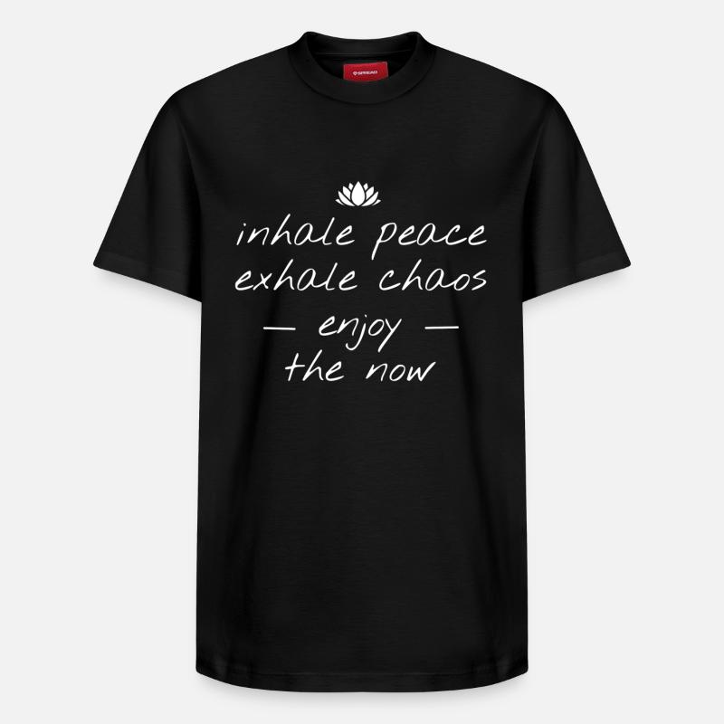 yoga - T-shirt unisexe décontracté en coton Supima – de SPREAD - noir