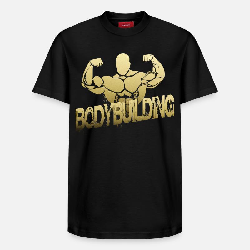 Musculation - T-shirt unisexe décontracté en coton Supima – de SPREAD - noir