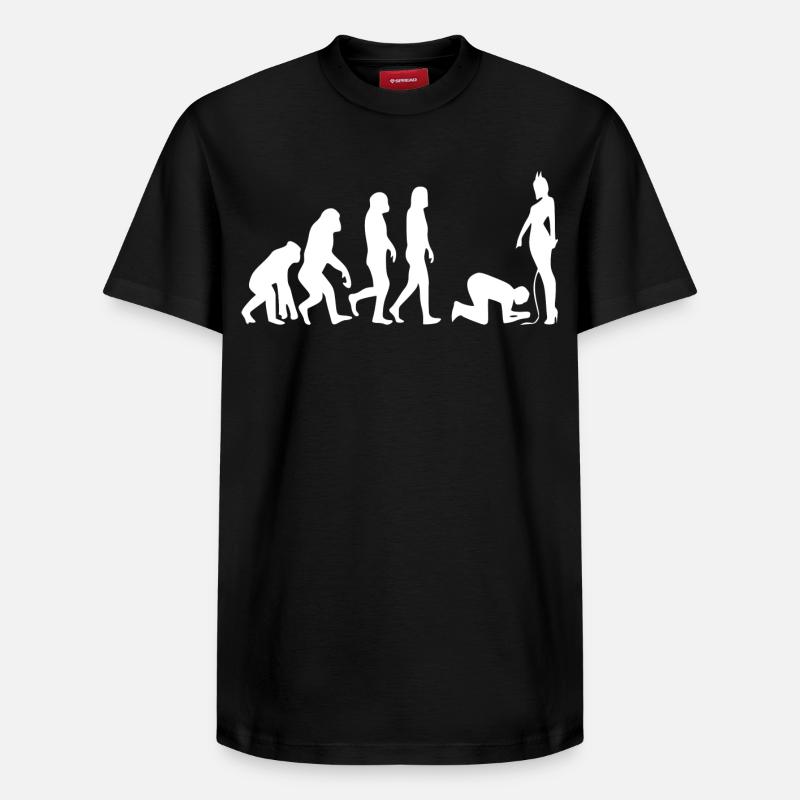 Evolution Mann - Relaxed Unisex Supima Cotton T-Shirt – von SPREAD - Schwarz