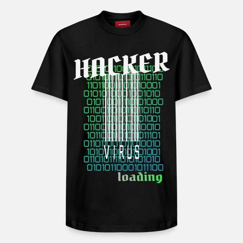 Anonymous, hacker - Relaxed Unisex Supima Cotton T-Shirt – by SPREAD - black