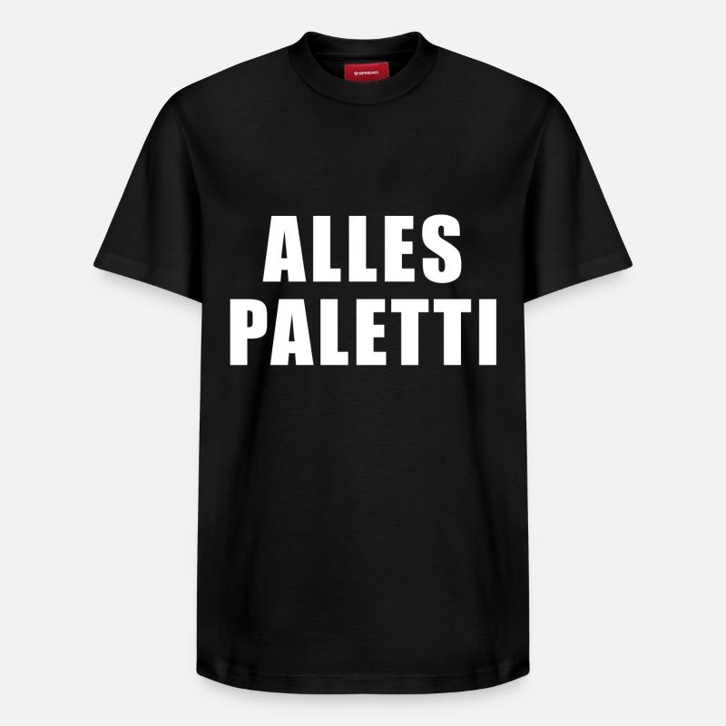 Alles Paletti - Relaxed Unisex Supima Cotton T-Shirt – von SPREAD - Schwarz