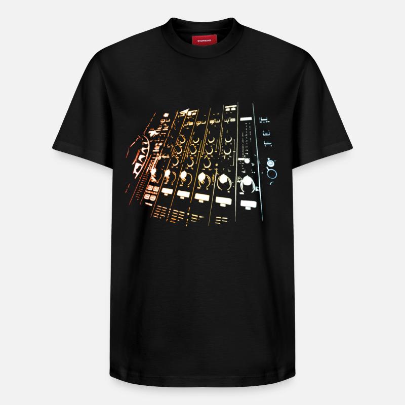 DJ - Relaxed Unisex Supima Cotton T-Shirt – von SPREAD - Schwarz