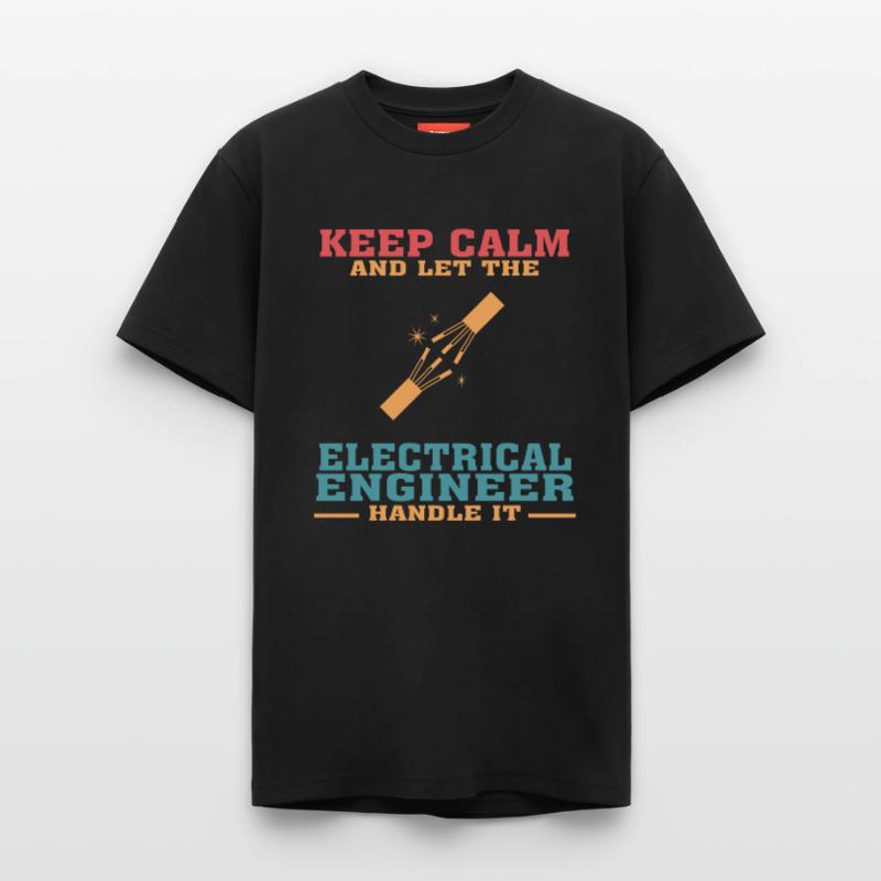 Funny Electrical Engineer Tshirt, Keep Calm Relaxed Unisex Supima Cotton T-Shirt – by SPREAD