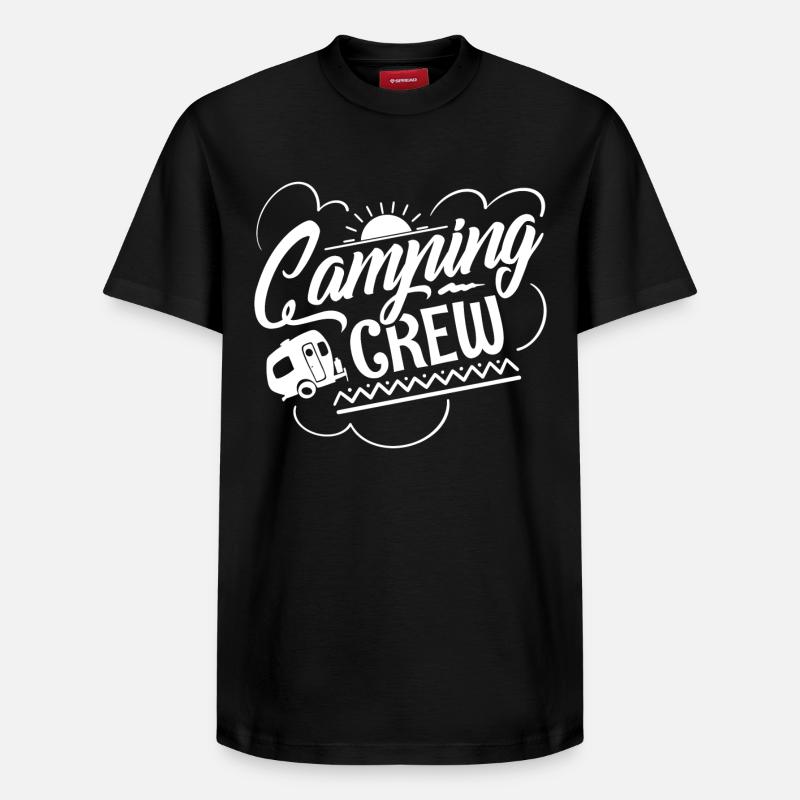 Camping Crew - Relaxed Unisex Supima Cotton T-Shirt – von SPREAD - Schwarz