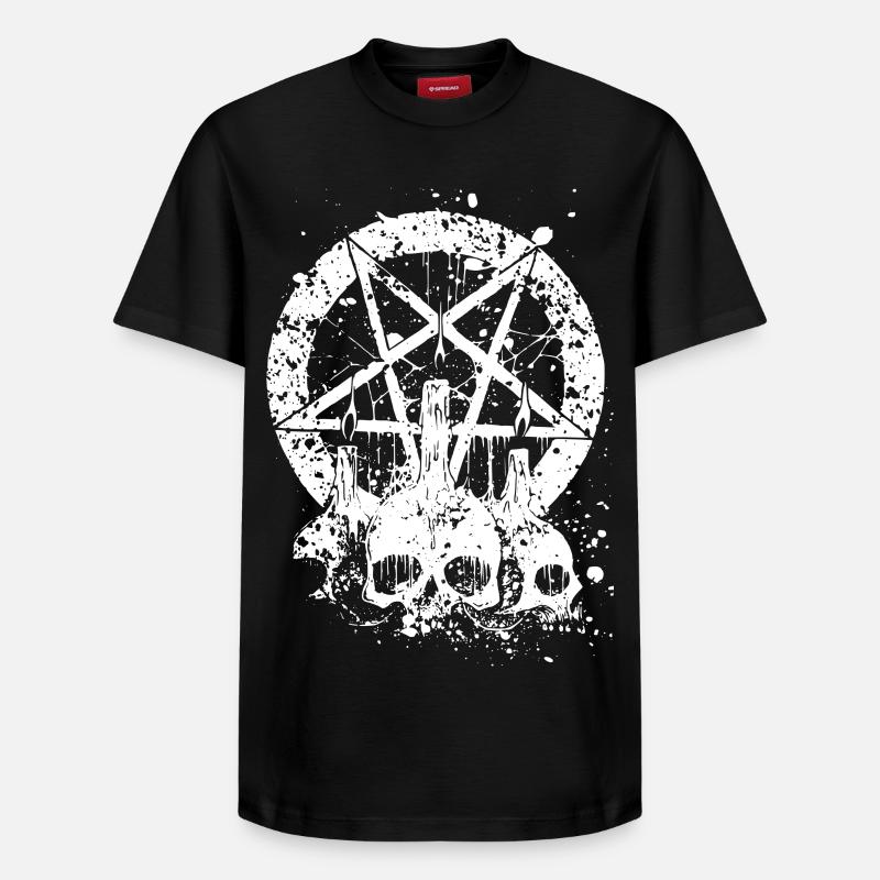 Gothique Skull - T-shirt unisexe décontracté en coton Supima – de SPREAD - noir