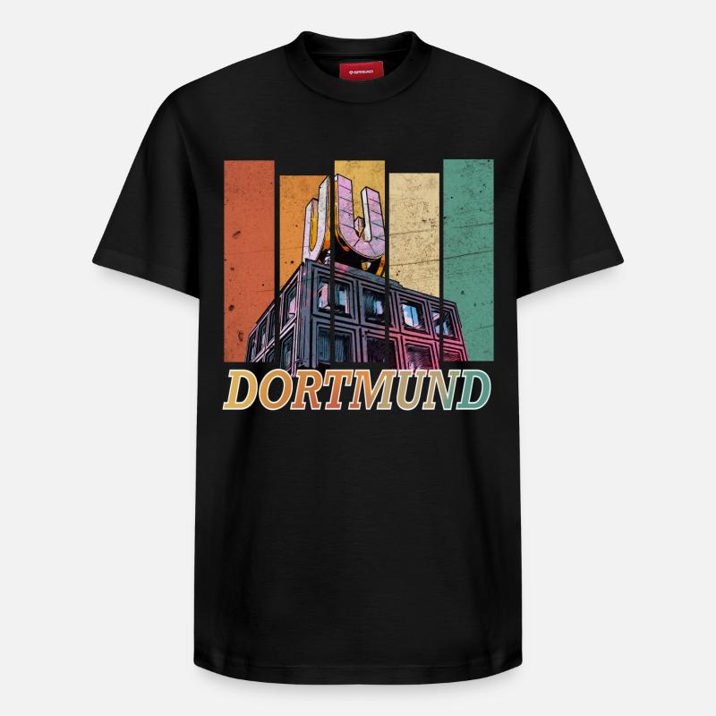 Dortmund - Relaxed Unisex Supima Cotton T-Shirt – von SPREAD - Schwarz