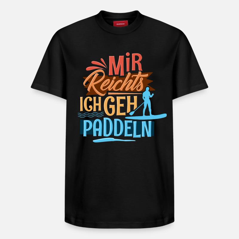 Stand up paddle - T-shirt unisexe décontracté en coton Supima – de SPREAD - noir