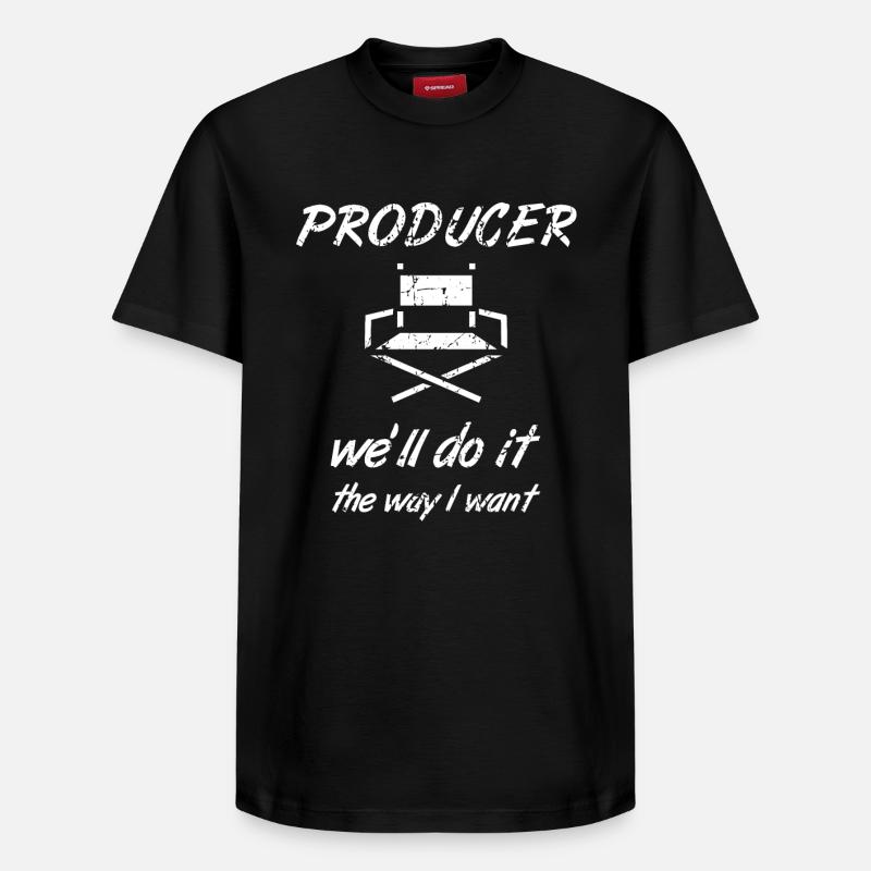 Videoproduzent - Relaxed Unisex Supima Cotton T-Shirt – von SPREAD - Schwarz