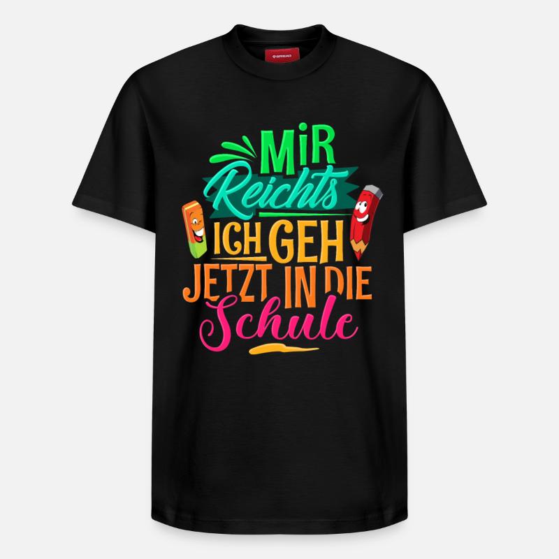 Einschulung - Relaxed Unisex Supima Cotton T-Shirt – von SPREAD - Schwarz