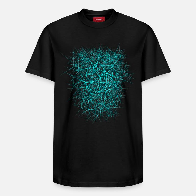 Nano structure - texture design - Relaxed Unisex Supima Cotton T-Shirt – by SPREAD - black