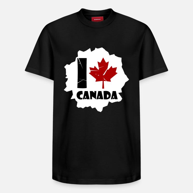Canada - Relaxed Unisex Supima Cotton T-Shirt – by SPREAD - black
