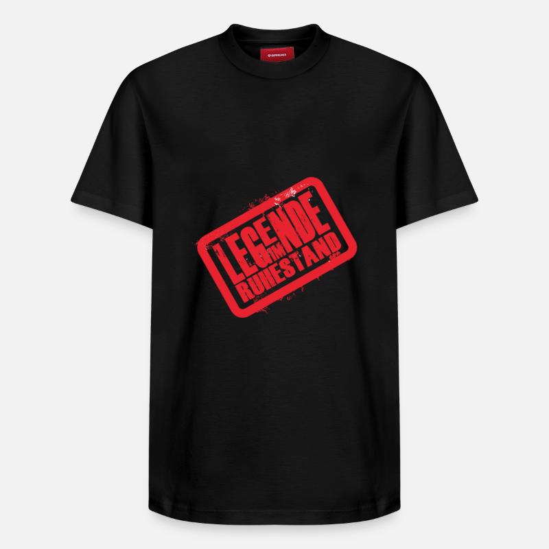 Inclinaison réglable Legend Design Retiree - T-shirt unisexe décontracté en coton Supima – de SPREAD - noir
