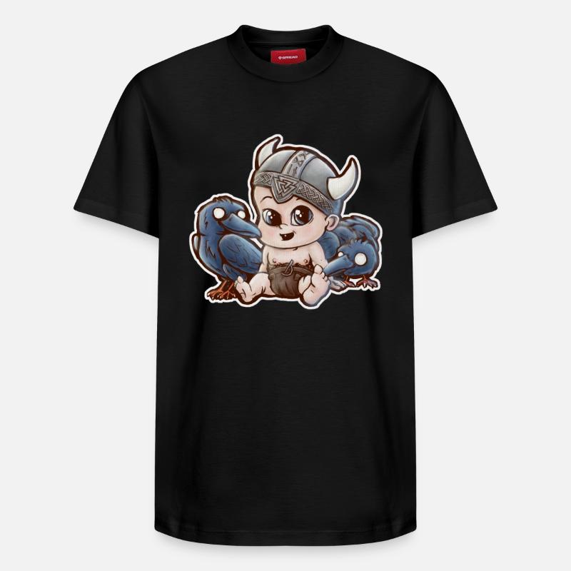 odin viking baby - T-shirt unisexe décontracté en coton Supima – de SPREAD - noir