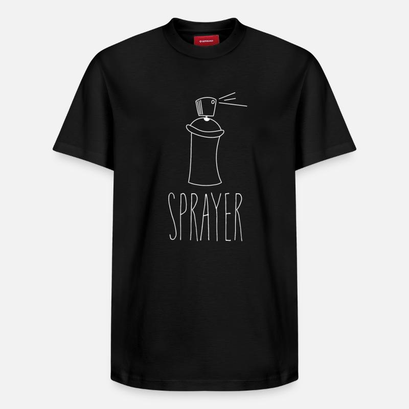 pulvérisateur - T-shirt unisexe décontracté en coton Supima – de SPREAD - noir