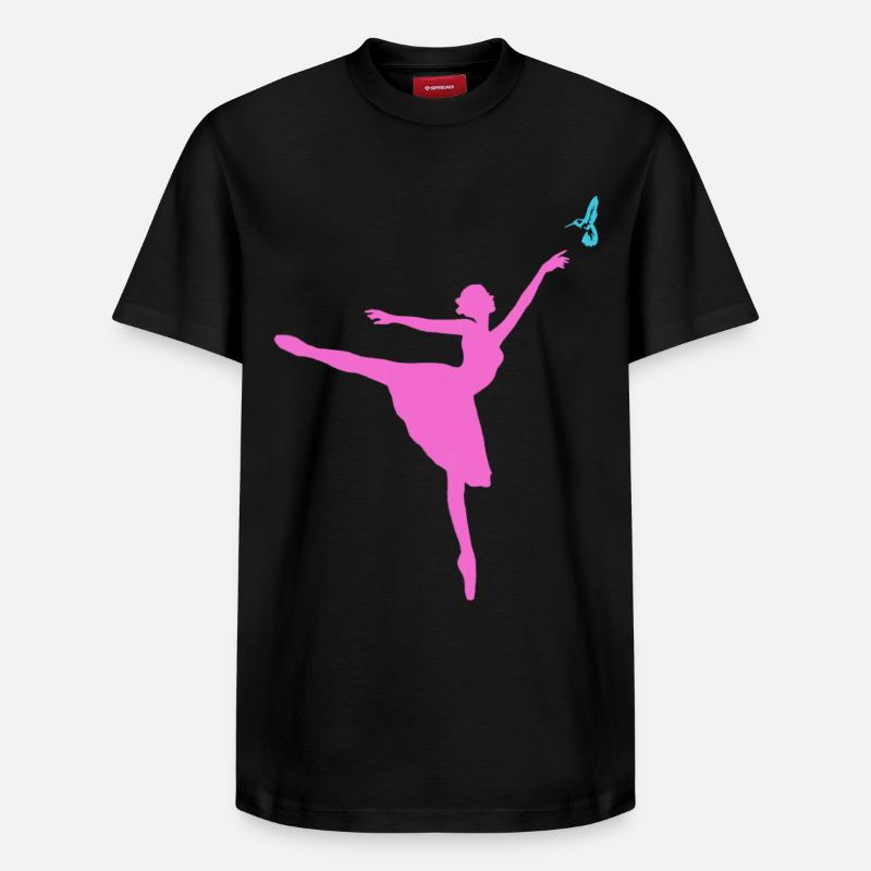 Dancer - T-shirt unisexe décontracté en coton Supima – de SPREAD - noir