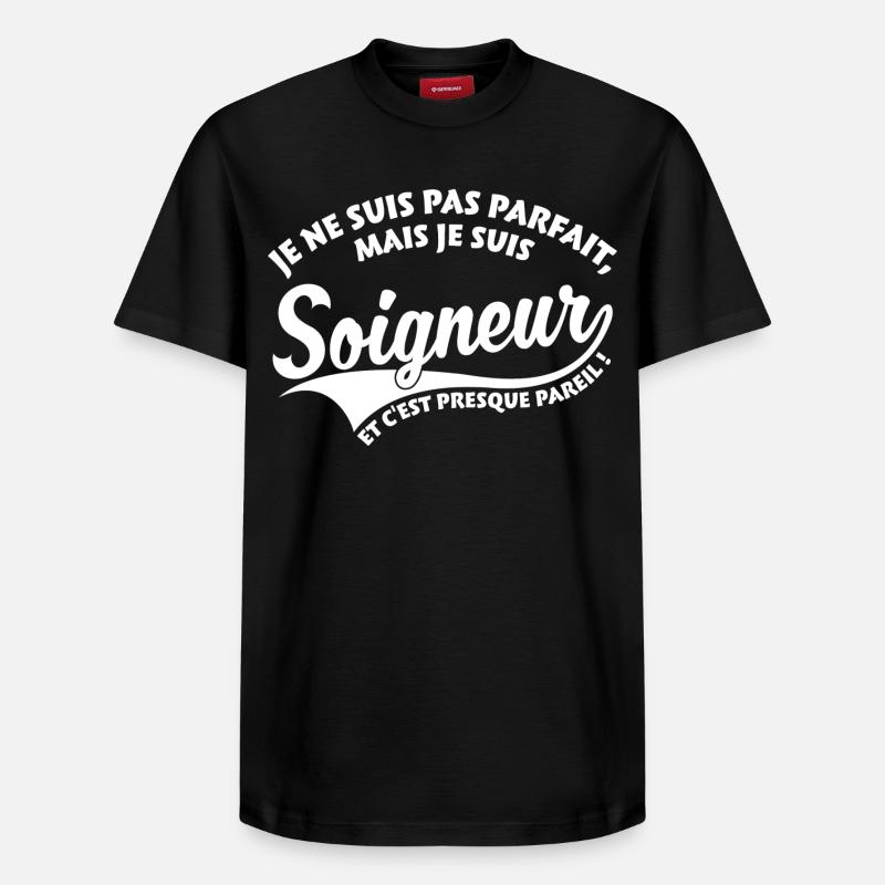 Parfait Soigneur - T-shirt unisexe décontracté en coton Supima – de SPREAD - noir