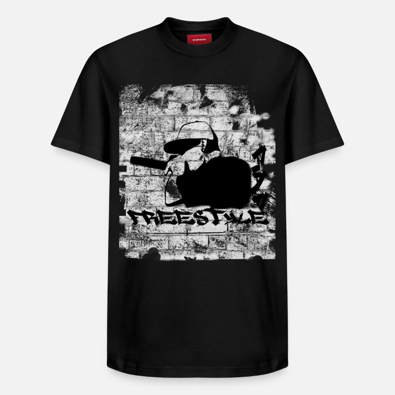 FREESTYLE RAP - Relaxed Unisex Supima Cotton T-Shirt – by SPREAD - black