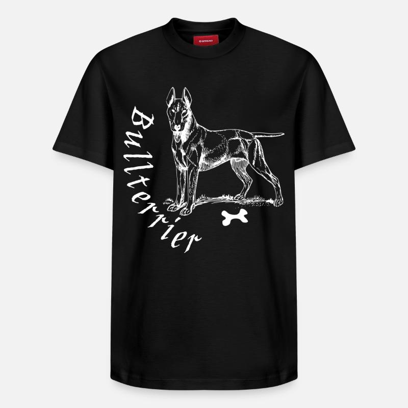 Bullterrier - T-shirt unisexe décontracté en coton Supima – de SPREAD - noir