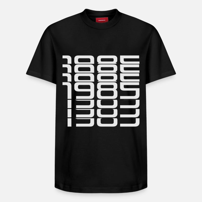 1985 - T-shirt unisexe décontracté en coton Supima – de SPREAD - noir