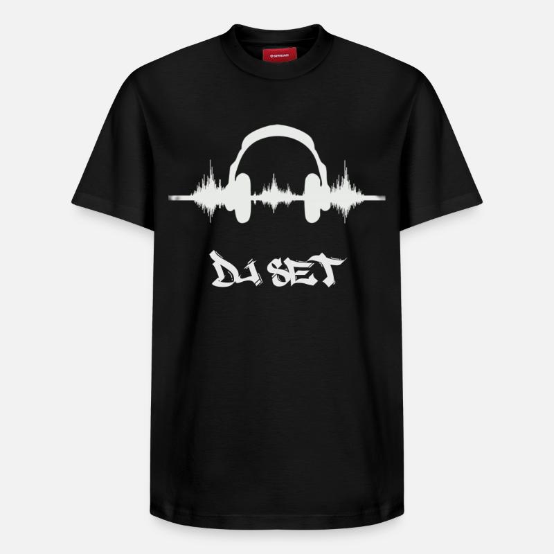 Der DJ - Relaxed Unisex Supima Cotton T-Shirt – von SPREAD - Schwarz