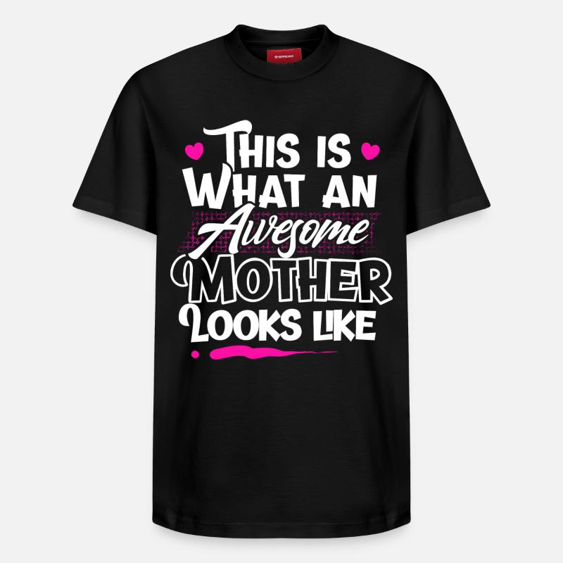 Maman Mère - T-shirt unisexe décontracté en coton Supima – de SPREAD - noir