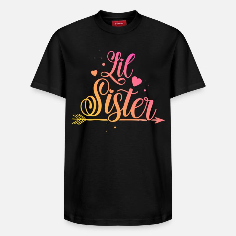 Petite soeur - T-shirt unisexe décontracté en coton Supima – de SPREAD - noir