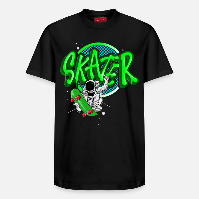 Patineur - T-shirt unisexe décontracté en coton Supima – de SPREAD - noir