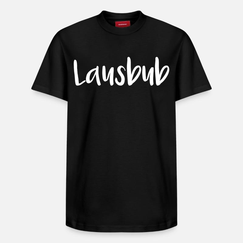 Lausbub - Relaxed Unisex Supima Cotton T-Shirt – von SPREAD - Schwarz