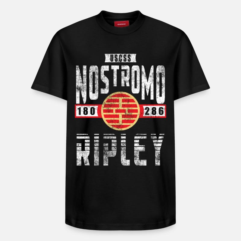 Alien Nostromo grade d'équipage Ripley - T-shirt unisexe décontracté en coton Supima – de SPREAD - noir