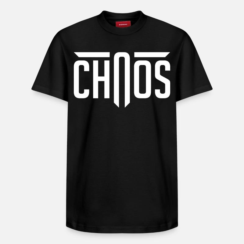 chaos - T-shirt unisexe décontracté en coton Supima – de SPREAD - noir