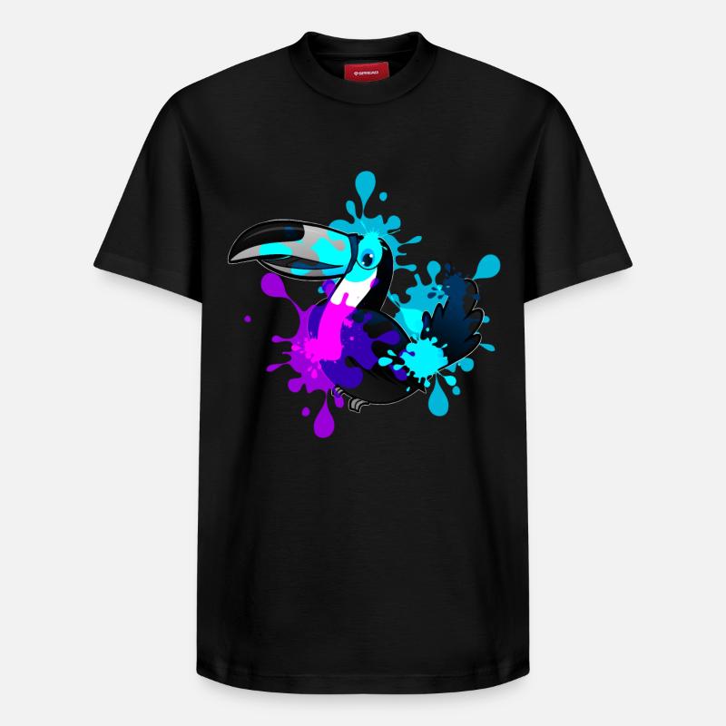 Tukan - T-shirt unisexe décontracté en coton Supima – de SPREAD - noir