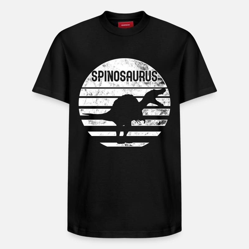 SPINOSAURUS - Relaxed Unisex Supima Cotton T-Shirt – von SPREAD - Schwarz