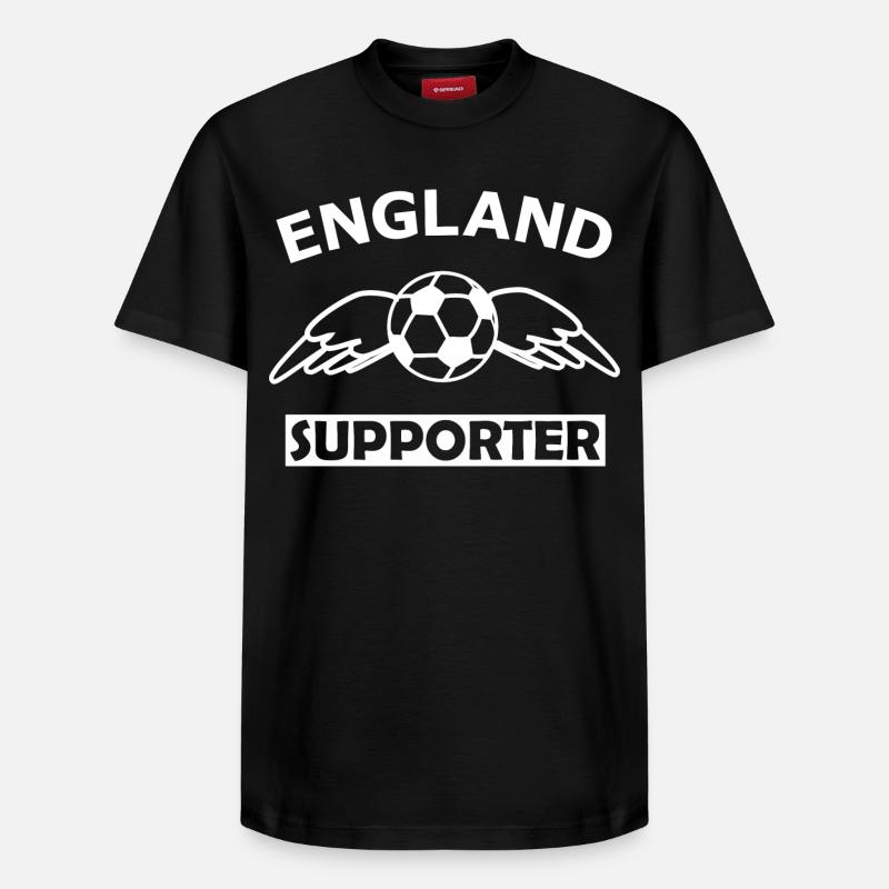 Angleterre Football Fan - T-shirt unisexe décontracté en coton Supima – de SPREAD - noir